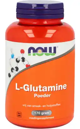 De Online Drogist Now l-glutamine poeder 170gr aanbieding