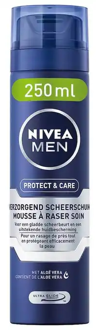 De Online Drogist Nivea men protect & care verzorgend scheerschuim 250ml aanbieding