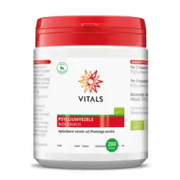 De Online Drogist Vitals psylliumvezels biologisch 200gr aanbieding