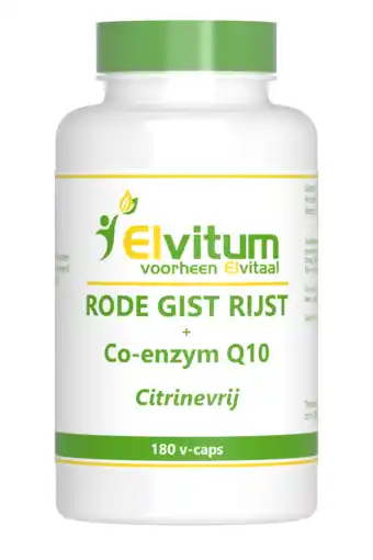 De Online Drogist Elvitum rode gist q10 vegicaps 180cp aanbieding