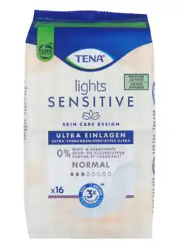 De Online Drogist Tena lights pads sensitive normal 16st aanbieding