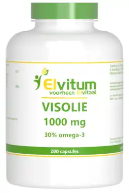 De Online Drogist Elvitum visolie 1000mg capsules 200cp aanbieding