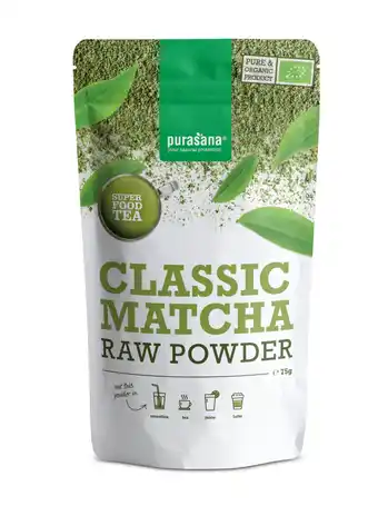 De Online Drogist Purasana matcha classic matcha raw powder 75gr aanbieding