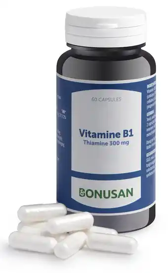 De Online Drogist Bonusan vitamine b1 thiamine 300mg capsules 60cp aanbieding