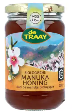 De Online Drogist De traay manuka-kanuka honing biologisch 350gr aanbieding