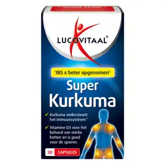 De Online Drogist Lucovitaal super kurkuma capsules 30cp aanbieding