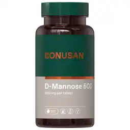 De Online Drogist Bonusan d-mannose 500 mg tabletten 120tb aanbieding