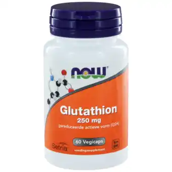 De Online Drogist Now glutathion 250mg capsules 60st aanbieding