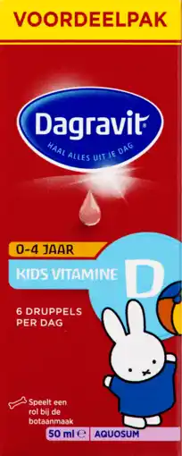 De Online Drogist Dagravit kids vitamine d aquosum druppels voordeelpak 50ml aanbieding