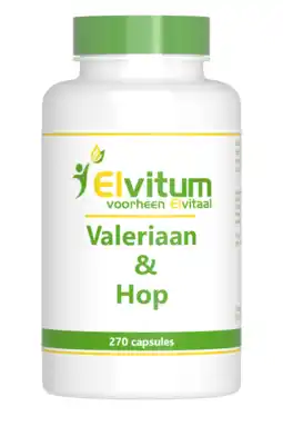 De Online Drogist Elvitum valeriaan en hop capsules 270cp aanbieding