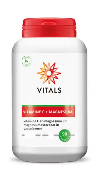 De Online Drogist Vitals vitamine c + magnesium capsules 90cp aanbieding