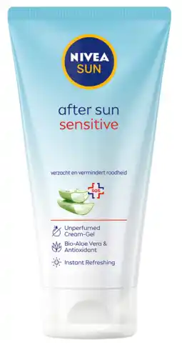 De Online Drogist Nivea sun after sun sensitive cream gel 175ml aanbieding