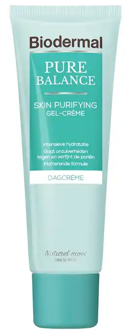 De Online Drogist Biodermal pure balance hydraterende dag gel-crème - skin purifying dag gel-crème 50ml aanbieding