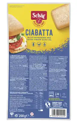 De Online Drogist Schar ciabatta broodjes glutenvrij 200gr aanbieding