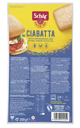 De Online Drogist Schar ciabatta broodjes glutenvrij 200gr aanbieding