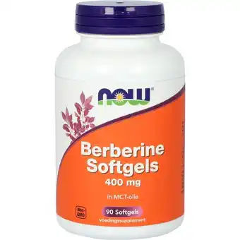 De Online Drogist Now berberine 400 mg softgels 90sg aanbieding