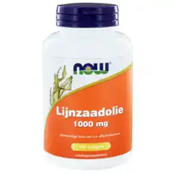 De Online Drogist Now lijnzaadolie capsules 100 stk 100st aanbieding