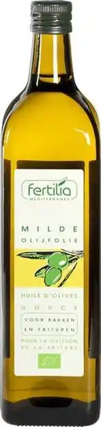 De Online Drogist Fertilia milde olijfolie bakken & braden biologisch 1lt aanbieding