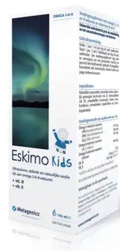 De Online Drogist Metagenics eskimo 3 kids vloeibaar 105ml aanbieding