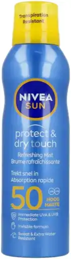De Online Drogist Nivea sun protect & dry touch refreshing spray spf50 200ml aanbieding