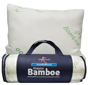 De Online Drogist Lucovitaal hoofdkussen bamboe kingsize 1st aanbieding