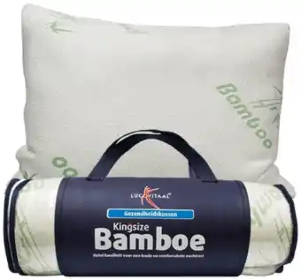De Online Drogist Lucovitaal hoofdkussen bamboe kingsize 1st aanbieding