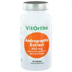 De Online Drogist Vitortho andrographis extract 400mg capsules 60vcp aanbieding