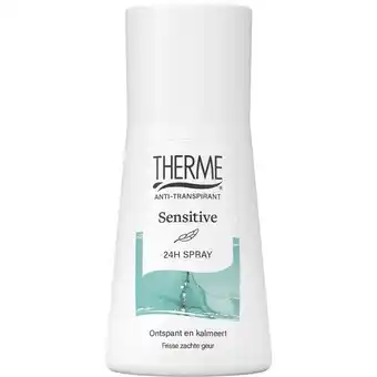 De Online Drogist Therme anti-transpirant sensitive spray 75ml aanbieding