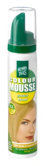 De Online Drogist Hennaplus colour mousse golden blond 8.3 75ml aanbieding