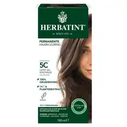 De Online Drogist Herbatint haarverf 5c light ash chestnut 150ml aanbieding