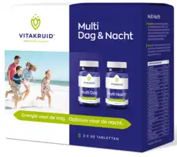 De Online Drogist Vitakruid multi dag & nacht 2 x 30 tabletten 60tb aanbieding