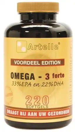 De Online Drogist Artelle omega 3 forte softgels 220cp aanbieding