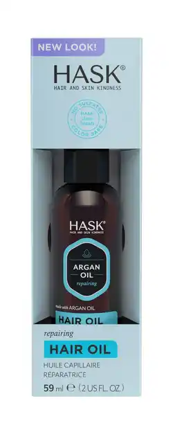 De Online Drogist Hask argan oil repairing shine hair oil 59ml aanbieding