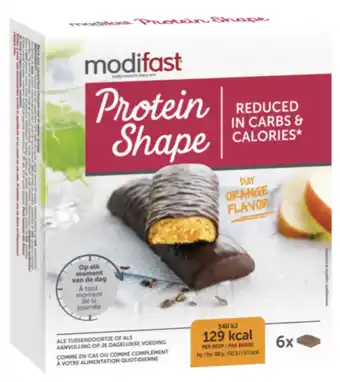 De Online Drogist Modifast protein shape reep orange 186gr aanbieding