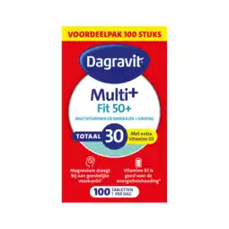 De Online Drogist Dagravit vitaal 50+ totaal 30 tabletten 100tb aanbieding