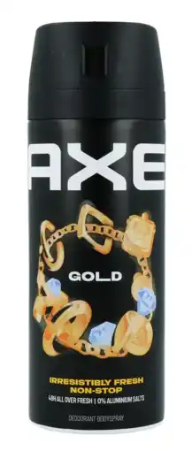De Online Drogist Axe gold deodorant & bodyspray 150ml aanbieding
