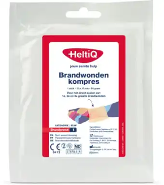 De Online Drogist Heltiq brandwonden kompres 1st aanbieding