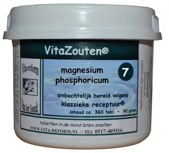 De Online Drogist Vita reform van der snoek vita reform vitazouten nr. 7 magnesium phosphoricum 360tb aanbieding
