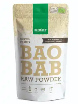 De Online Drogist Purasana baobab raw powder 200gr aanbieding