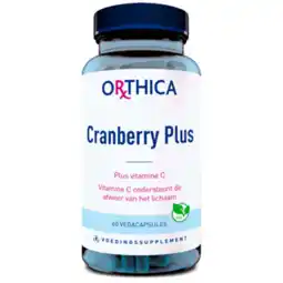 De Online Drogist Orthica cranberry plus vegacapsules 60vcp aanbieding