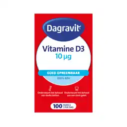 De Online Drogist Dagravit vitamine d 10µg parel capsules 100st aanbieding