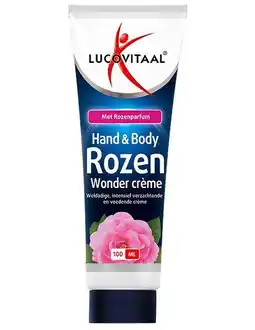 De Online Drogist Lucovitaal hand & body rozen wonder crème 100ml aanbieding