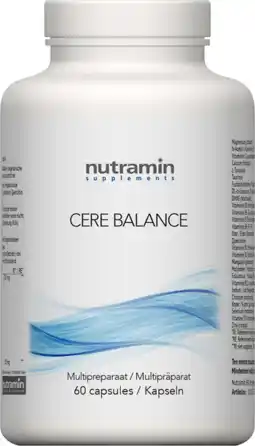 De Online Drogist Nutramin cere balance capsules 60cp aanbieding