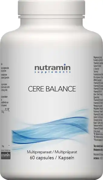 De Online Drogist Nutramin cere balance capsules 60cp aanbieding