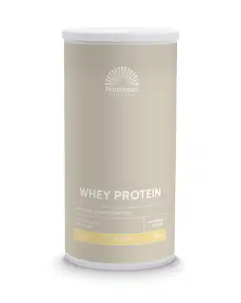 De Online Drogist Mattisson healthstyle sport wei proteïne poeder vanille 450gr aanbieding