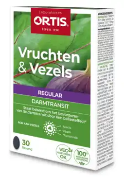 De Online Drogist Ortis vruchten & vezels regular darmtransit tabletten 30tb aanbieding