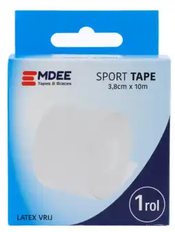 De Online Drogist Emdee sporttape wit 1st aanbieding