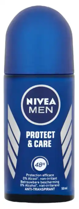 De Online Drogist Nivea men protect & care roll-on 50ml aanbieding