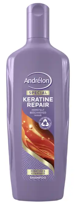 De Online Drogist Andrelon keratine repair shampoo 300ml aanbieding