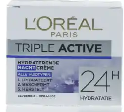 De Online Drogist L'oréal paris triple active nachtcreme 50ml aanbieding